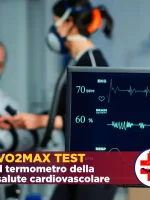 Donna su tapis roulant esegue il test del vo2max