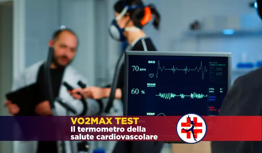 Donna su tapis roulant esegue il test del vo2max