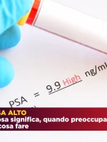 Psa Alto - Provetta sangue test psa con referto positivo