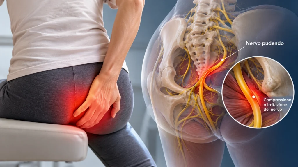 Nevralgia del nervo pudendo: paziente con compressione