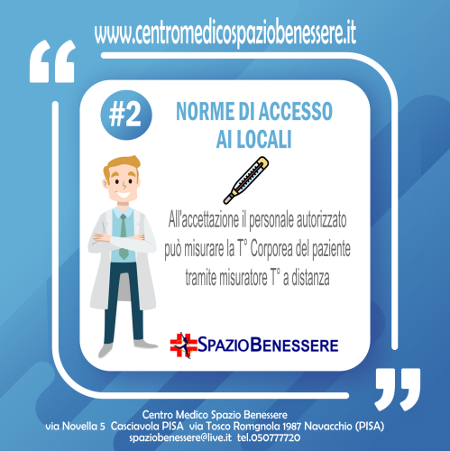Slide 2 Norme Accesso ai Locali - Misurazione Temperatura Corporea
